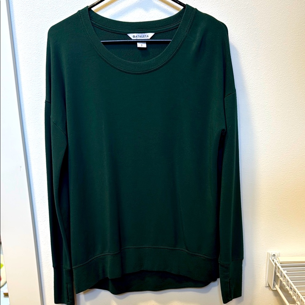 Athleta Coastal Luxe Recover High Hip Sweatshirt